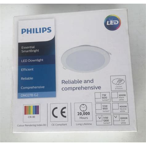 Philips Essential SmartBright G2 G3 LED Downlight DN027B 6W 7W