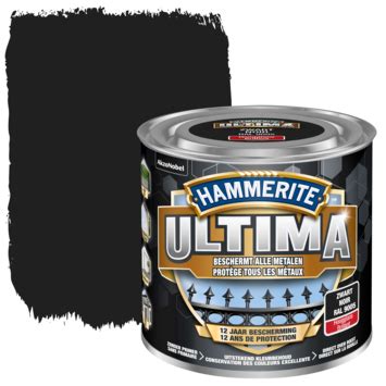 Hammerite Ultima Metaallak Hoogglans Zwart 250 Ml Speciaalverf GAMMA Be