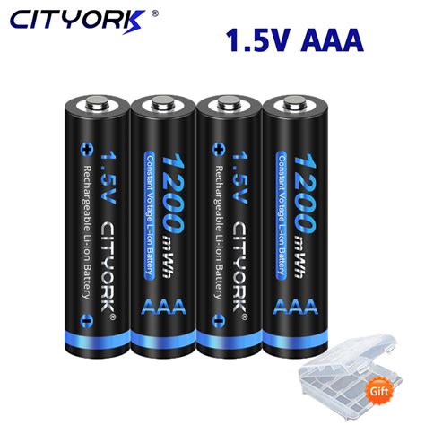 Cityork V Aaa Lithium Rechargeable Batteries Mwh Aaa V Li Ion