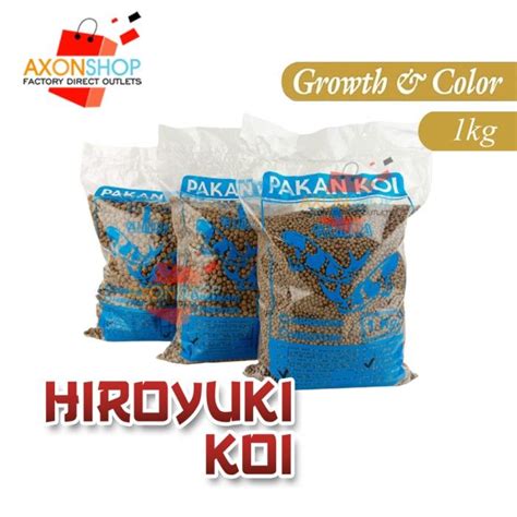 1 Kg Pakan Koi Hiroyuki Growth And Color Maximal Ikan Original 1000gr