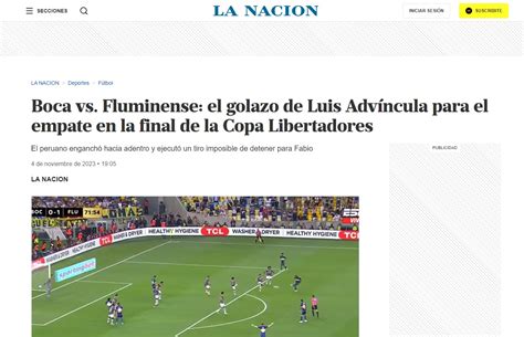 Copa Libertadores As Reaccion La Prensa Argentina Al Golazo De Luis