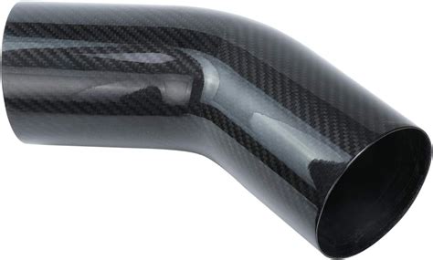 3k Twill Real Carbon Fiber Tube 2 00 45 Degree Elbow Intake Exhaust Pipe Lightweight 2 Inch 45