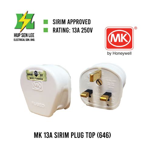 MK 13A PLUG TOP 646 SIRIM APPROVED HEAVY DUTY BAKELITE