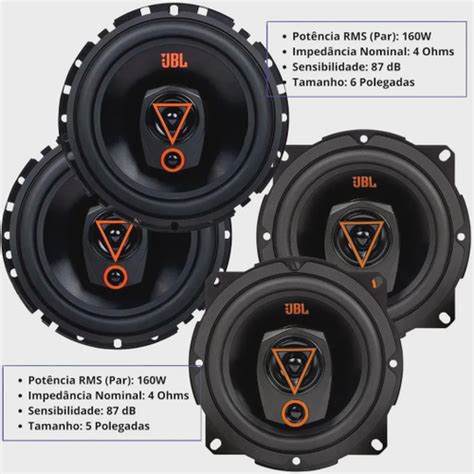 Jbl Kit Alto Falantes E Polegadas Toyota Etios W Rms Total