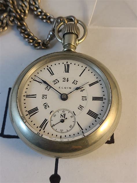 Antique Elgin Men S Pocket Watch Size 18 Very Nice Collector Watch