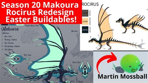 Makoura Season Rocirus Redesign Week Easter Buildables Dragon