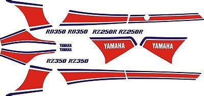 Decals For Yamaha RD 350 RZ350 RZ250R YPVS LC2 31K Red EBay