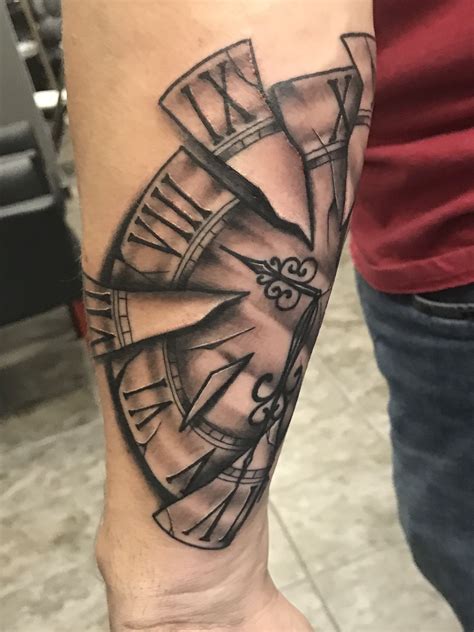 Broken Clock Tattoo