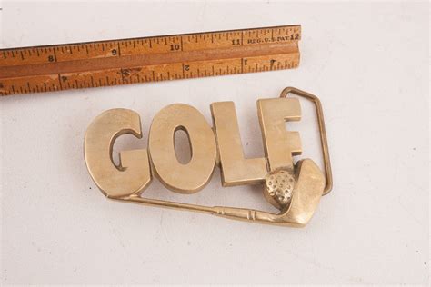 Solid Brass Golf Belt Buckle Bbb Taiwan Gem