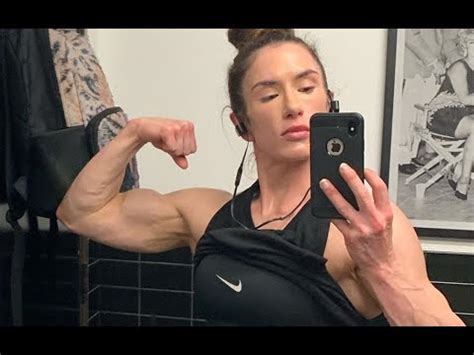 Pauline Nordin Strong Muscle Woman With Big Biceps Flex And Workout