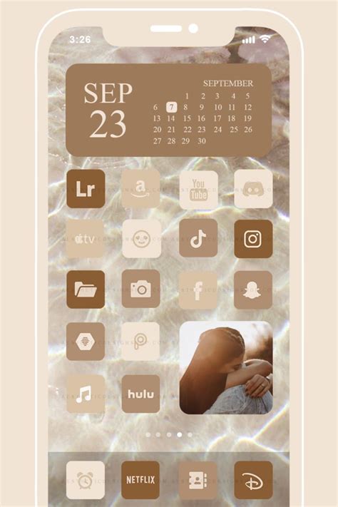 180 Brown aesthetic home screen app icons ⋆ The Aesthetic Shop | Brown ...