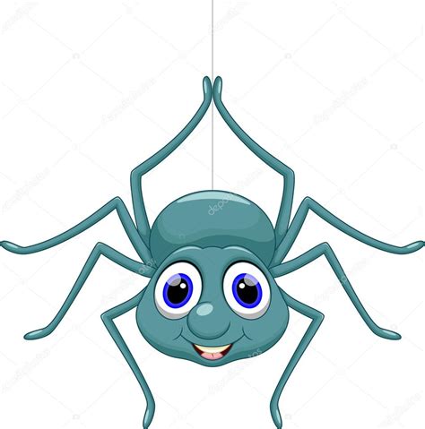 Cute Cartoon Spider Clip Art