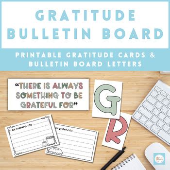 Gratitude Bulletin Board Kit Interactive Bulletin Board Thankfulness