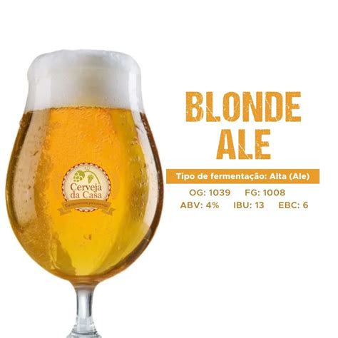 Cerveja da Casa Kit de Insumos Cerveja Artesanal Blonde Ale Opções de