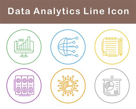 Data Analytics Vector Icon Set 21506493 Vector Art At Vecteezy