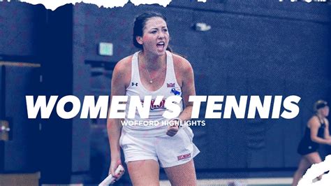 Belmont Women S Tennis Wofford Highlights Youtube