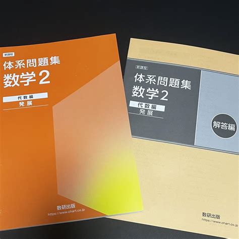 新課程 体系問題集 数学2 代数編 発展 【別冊解答あり】 体系数学 数研出版 メルカリ