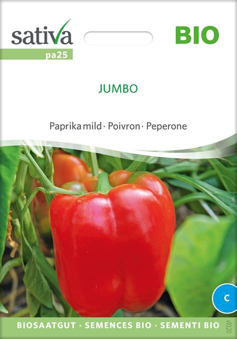 Sativa Bio Papryka łagodna Jumbo 1 Opakowanie Bloomling Produkty