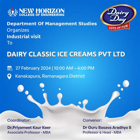 INDUSTRIAL VISIT TO DAIRY DAY ICE CREAM FACTORY - Master of Business ...