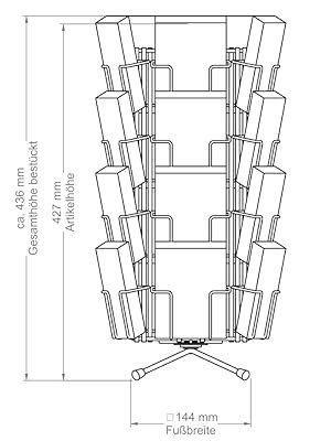 Fluhr Displays Kartenst Nder In Silber Thekenst Nder Mit F Cher