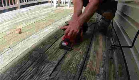 How To Sand A Deck For Staining