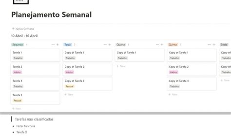 Como Fazer Um Planejamento Semanal No Notion Andrelug