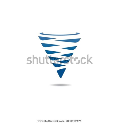 Tornado Icon Vector Symbol Design Illustration Stock Vector Royalty