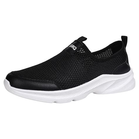 Hcntes Mens Walking Shoes Wide Width Sneakers For Men Wide Toe Box Running Shoes With Arch