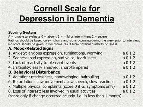 Cornell Dysthymia Rating Scale Pdf Beautygeser