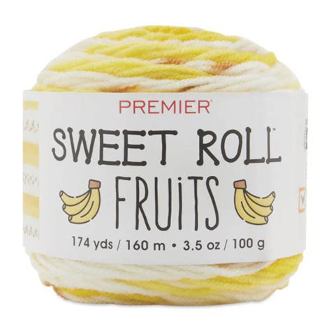 Premier Yarn Sweet Roll Fruits Yarn Banana Blick Art Materials