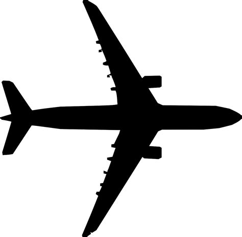 Avión De Pasajeros Silueta Gráficos vectoriales gratis en Pixabay