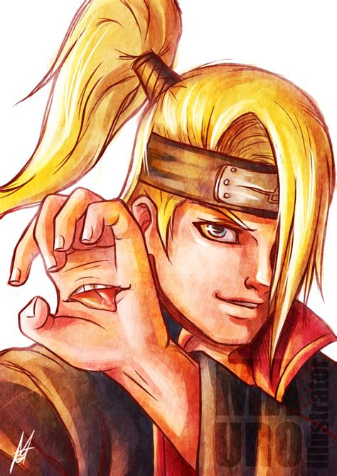 Deidara Fan Art by MauroIllustrator on DeviantArt