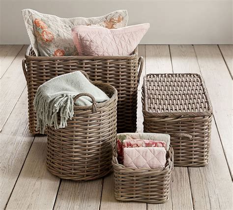 Aubrey Woven Storage Tote Pottery Barn