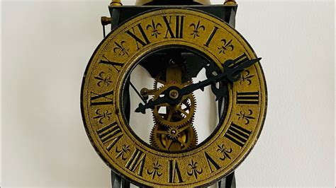 Tempus Fugit Skeleton 8 Day Clock West Germany Weight Driven Pendulum