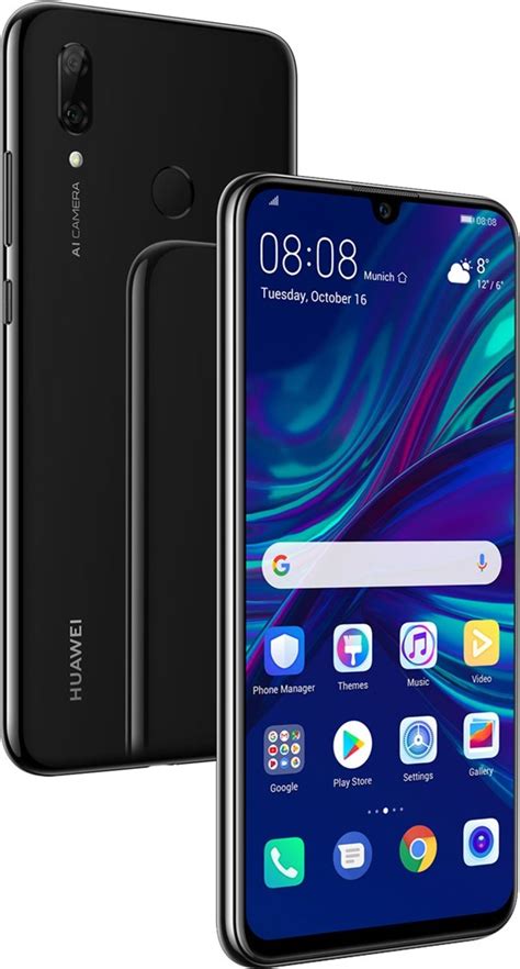 Huawei P Smart 2019 Midnight Black Mobil Med 6 Tums Skärm Och Dubbel Ai Kamera