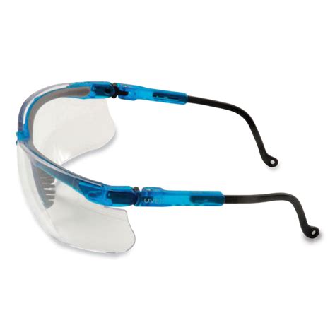 Honeywell Uvex Genesis Safety Eyewear Translucent Blue Black Frame