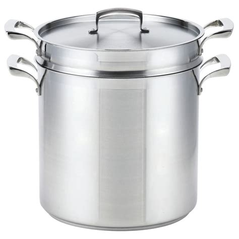 Browne Thermalloy 12 Qt Stainless Steel Pasta Cooker 10 1 2 Dia X 13