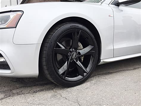 Audi A5 Rim Refinishing In Gloss Black Tirehaus New And Used Tires