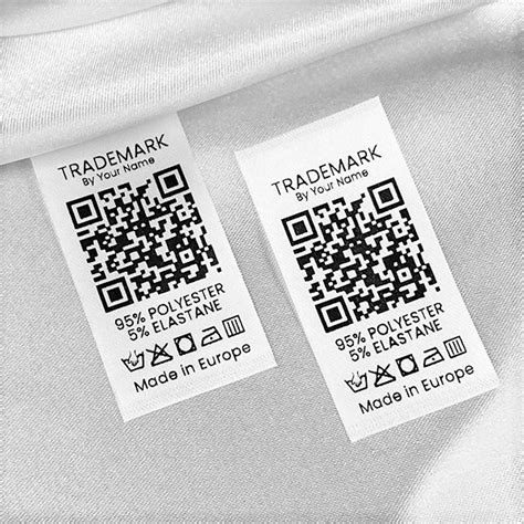 Etiqueta Con Código Qr Modelo Tc M183 Etiquetas De Cuidado Textil Bestlabels™ España