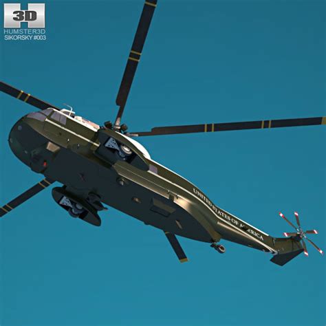 Marine One Sikorsky VH 3D Sea King 3D 모델 항공기 on 3DModels