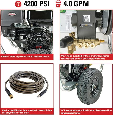 SIMPSON Cleaning ALWB60827 Water Blaster Series 4200 PSI Lavadora A