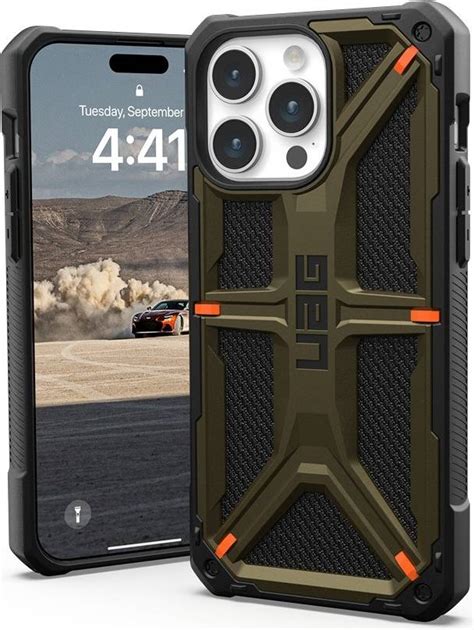 Uag Monarch Kevlar Case Iphone 15 Pro Max Grön Svart Grön • Pris