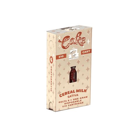 Cake Delta 8 CBD Cereal Milk Sativa 1ml Cartridge 5ct Harvard