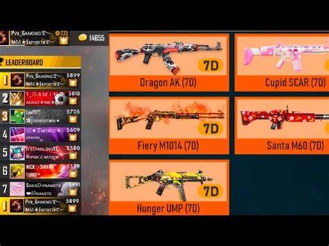 How To Get All Legendary Gun Permanent Skin Dragon Ak New Year Mp