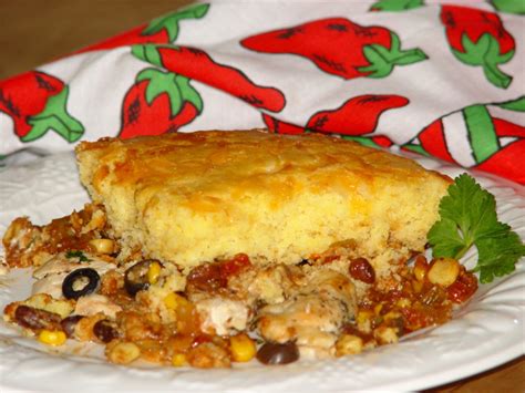 Spicy Chicken And Cornbread Casserole Recipe