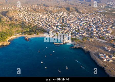 Aerial View Of Tarrafal Beach In Santiago Island In Cape Verde Cabo