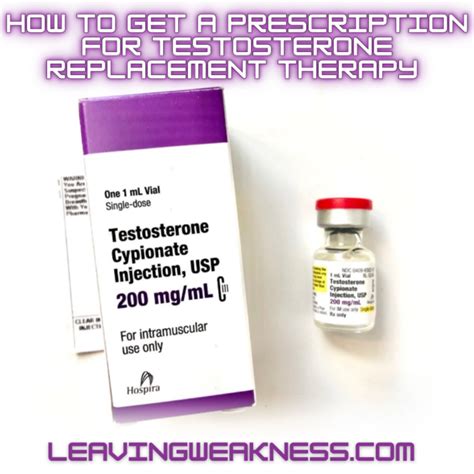 How To Get A Prescription For Testosterone (TRT) - LEAVINGWEAKNESS