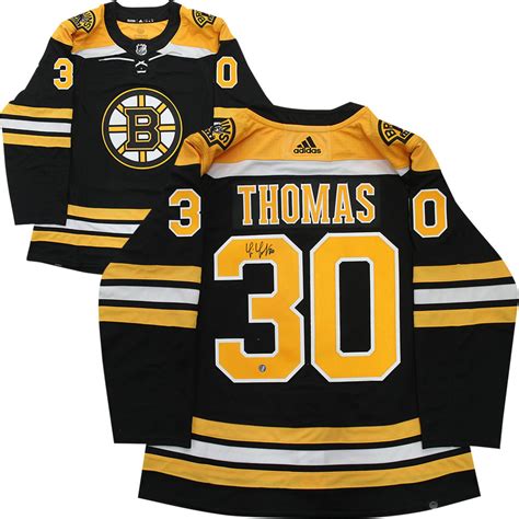 Tim Thomas Autographed Boston Bruins Adidas Pro Jersey NHL Auctions