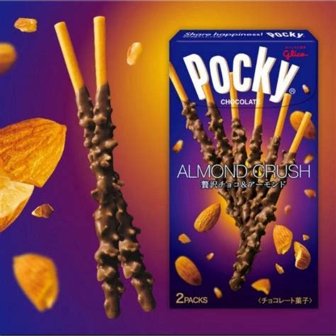 Jual Made In Japan Pocky Almond Crush Twin Pack By Glico Japan