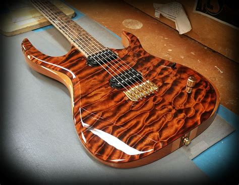 Kiesel Guitars K6h 70th Anniversary K Series Piece Body With Deep Lava Stain On Quilted